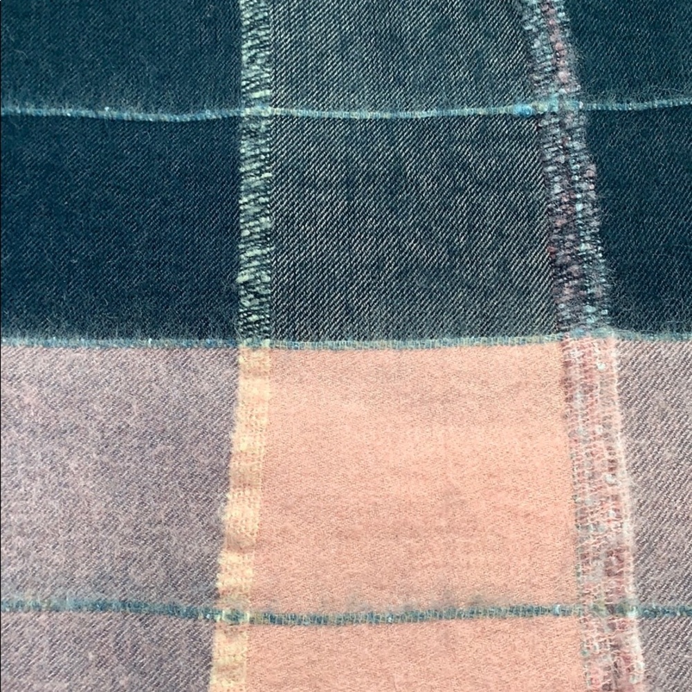 Madewell Navy Blue and Pink Scarf - Picture 2 of 5
